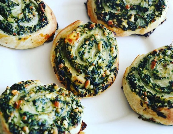 Blätterteig Spinat Feta Schnecken - Blog