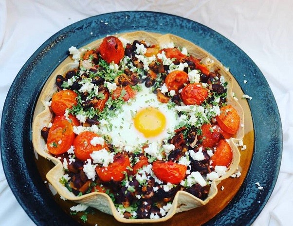 Huevos Rancheros mit Tortillas
