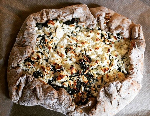 Gefülltes Brot mit Spinat & Feta