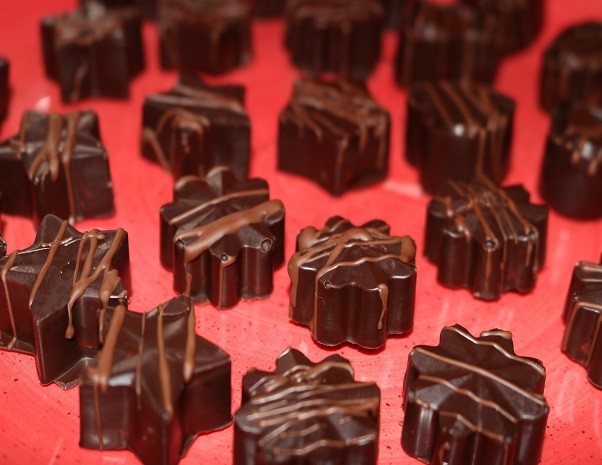 Mousse au chocolat Pralinen
