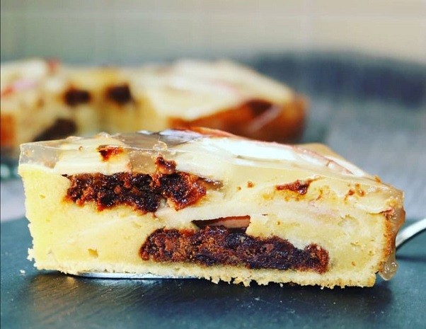 Apfelkuchen mit Schokokeksen